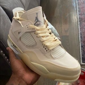 Off white Jordan 4s